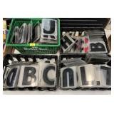 LARGE LOT OF ROAD SIGN LETTERS AND NUMBERS