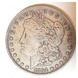 1884 MORGAN SILVER DOLLAR