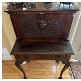 DIMINUTIVE DROP FRONT SECRETARY DESK