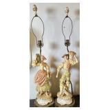 CAPODIMONTE STYLE FIGURAL LAMP