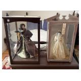 PAIR OF DOLLS IN CASES