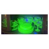 URANIUM VASELINE GLASS COLLECTION