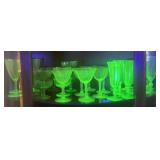 URANIUM VASELINE GLASS COLLECTION