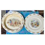ROYAL DOULTON BUNNYKINS BOWL AND PLATE