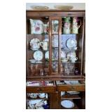 ANTIQUE TO VINTAGE CHINA CABINET CONTENTS