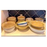 LOT OF STONEWARE BOWLS