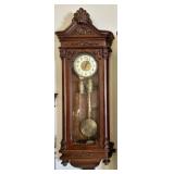 CARL SUCHY AND SON LARGE WALL CASE CLOCK