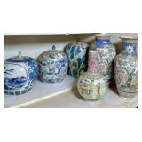 DECORATIVE CHINESE PORCELAINS/CERAMICS