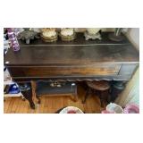 ANTIQUE SPINET DESK - LADIES PIANO DESK