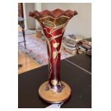 MOSSER (ATTR.) BOHEMIAN ART GLASS VASE