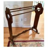 ANTIQUE QUILT BLANKET RACK