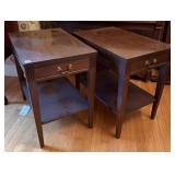 PAIR - MERSMAN SINGLE DRAWER END STANDS