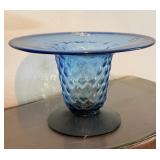 BLENKO GREEN AND BLUE VASE