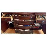 CONTENTS OF SIDEBOARD CABINET