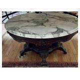 VICTORIAN MARBLE TOP COFFEE TABLE