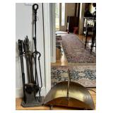 VINTAGE FIREPLACE TOOLS - BASKET
