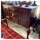 VINTAGE SIDBOARD WITH CONTENTS