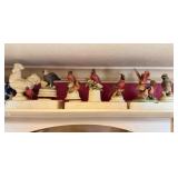 LOT OF PORCELAIN DECORATIVE BIRDS