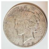 1922-S PEACE SILVER DOLLAR