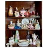 THREE-SHELF LOT OF BRIC-A-BRAC