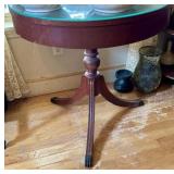 ANTIQUE DRUM TABLE