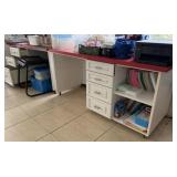 PAIR OF ROLLING ARTIST - CRAFTING TABLES