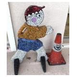 CHILDREN AT PLAY - ARTIST EMBELLISHED - MOSAIC