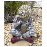 MOSAIC GARDEN ART - SEATED CHILD
