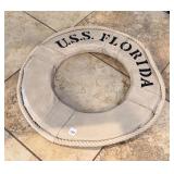 U.S.S. FLORIDA DECORATIVE LIFE RING