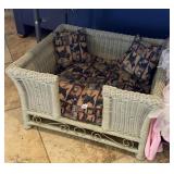 WICKER DOG BED - 24"W