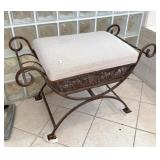 IRON VANITY STOOL