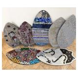 6 BEDAZZLED JEWELED SKIM BOOGIE BOARDS