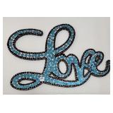 MOSAIC LOVE WALL ART SCULPTURE - 24"L