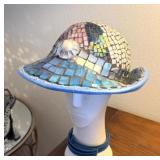 MOSAIC ART HAT ON MODEL
