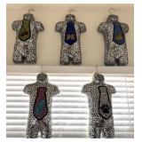 ARTIST DECORATED MOSAIC CHILD BUST FORMS - 20"H