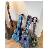 BEDAZZLED AND JEWELED ART SCULPTURES - GUITARS