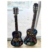 BEDAZZLED AND JEWELED ART SCULPTURES - GUITARS