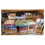LOT OF JIGSAW PUZZLES - COUNTER