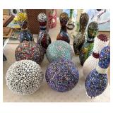 BEDAZZLED AND JEWELED ART SCULPTURES - BOWLING