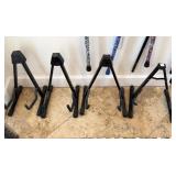4 FOLDING GUITAR STANDS