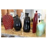 5PC. DECORATIVE VESSELS - TALLEST 25"