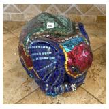 ARTIST EMBELLISHED MOSAIC ELEPHANT - 12"