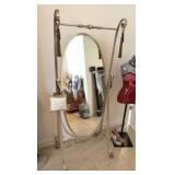 DECORATIVE ART NOUVEAU STYLE DRESSING MIRROR - 69"