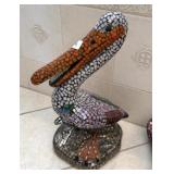 MOSAIC ARTIST EMBELLISHED PELICAN - 18"H