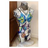 MIRROR MOSAIC ARTIST EMBELLISHED FEMALE MANNEQUIN