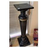 VINTAGE EBONIZED PEDESTAL - FERN STAND - 44"H