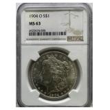 1904 MORGAN SILVER DOLLAR - NGC MS63