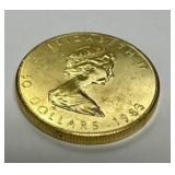 1983 CANADIAN MAPLELEAF ONE OUNCE GOLD COIN