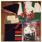(2) Cases w/ Swedish Dalcarlia Girls Sz 10 Costume