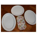 (4) China Serving Pcs w/ (2) Heinrich Ger Platters